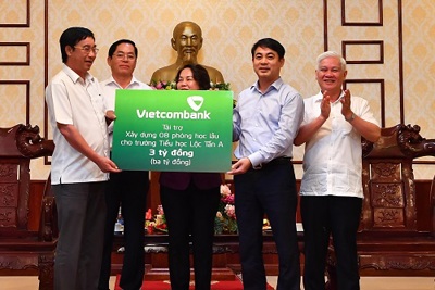 Vietcombank tài trợ 3 tỷ đồng xây trường học tại tỉnh Bình Phước