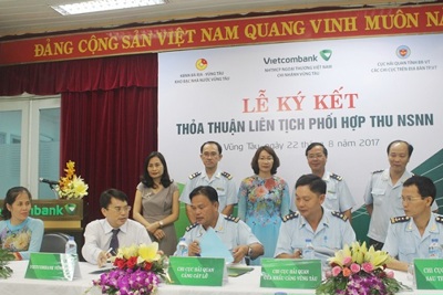 Vietcombank hợp tác thu ngân sách trên địa bàn tỉnh Bà Rịa - Vũng Tàu