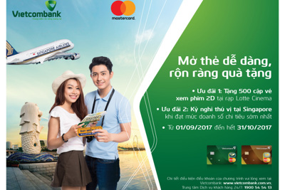 Nhiều ưu đãi hấp dẫn dành cho chủ thẻ Vietcombank Mastercard