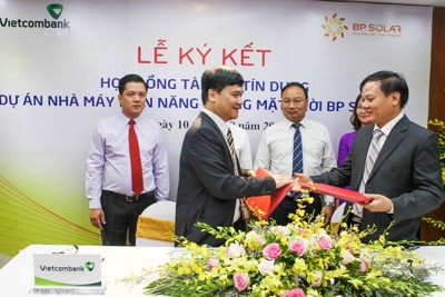 Vietcombank tài trợ tín dụng 785 tỷ đồng cho Dự án Điện mặt trời BP Solar 1