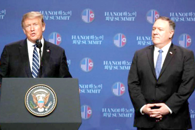 Thượng đỉnh Mỹ-Triều ngày thứ hai: Không đạt được thỏa thuận chung