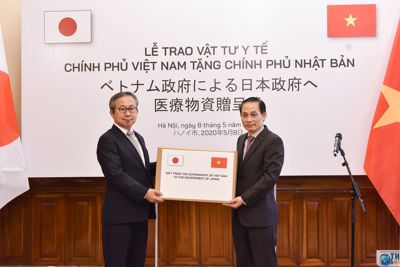 Nhật Bản tái khẳng định cam kết hỗ trợ thiết bị, vật tư y tế cho Việt Nam