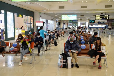 Vận chuyển khách nội địa ở sân bay Nội Bài đã phục hồi hoàn toàn