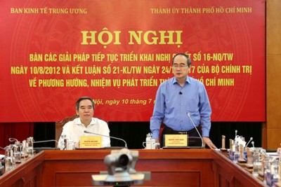 Ban Kinh tế Trung ương ủng hộ việc xem xét tăng tỷ lệ điều tiết ngân sách cho TP. Hồ Chí Minh