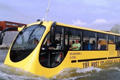 Nhật Bản sẽ chạy thử xe bus lội nước tự lái lần đầu tiên trên thế giới