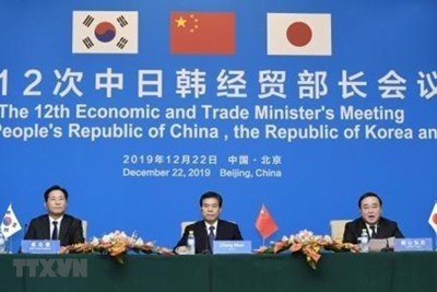 Trung-Nhật-Hàn cam kết đẩy mạnh đàm phán tự do thương mại