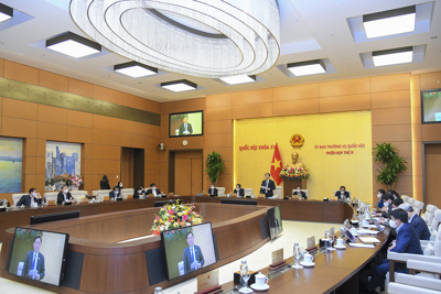 Phiên họp thường kỳ thứ 7 của Uỷ ban Thường vụ Quốc hội diễn ra từ ngày 18 đến 19/1/2022