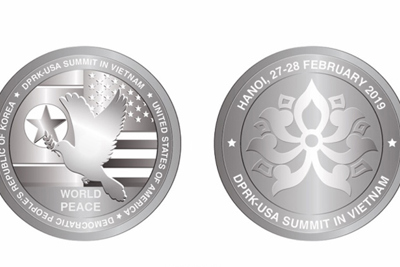 500.000 đồng một đồng xu bạc kỷ niệm Thượng đỉnh Mỹ - Triều