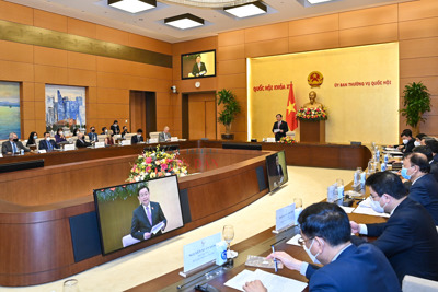 Chủ tịch Quốc hội Vương Đình Huệ làm việc với Hội đồng Kinh doanh Hoa Kỳ - ASEAN