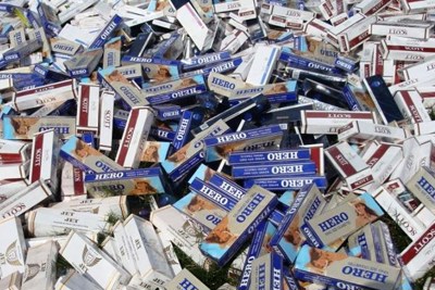 Đồng Tháp: Thu giữ gần 1.500 bao thuốc lá vô chủ
