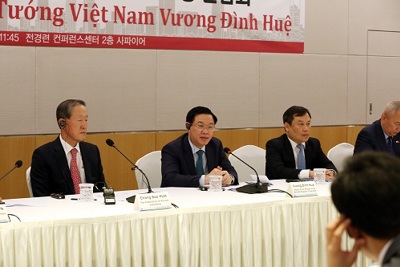 Phó Thủ tướng Vương Đình Huệ làm việc với Hiệp hội Tài chính KOFIA Hàn Quốc