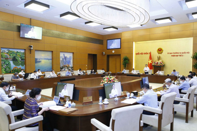 Ủy ban Thường vụ Quốc hội họp phiên thường kỳ đầu tiên của nhiệm kỳ Quốc hội khóa XV