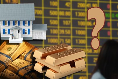 Trong vòng xoáy bất định, đầu tư vàng, chứng khoán hay bất động sản?