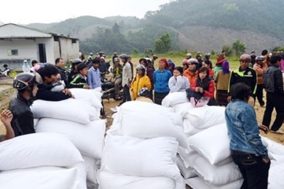 Xuất cấp 72 tấn gạo hỗ trợ người dân bị ảnh hưởng mưa lũ tỉnh Sơn La