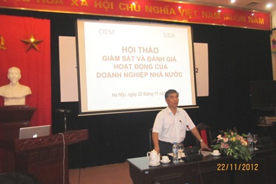 Hội thảo "Giám sát và đánh giá hoạt động của doanh nghiệp nhà nước"