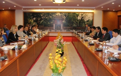 Thứ trưởng Trương Chí Trung tiếp và làm việc với Hội đồng Kinh doanh Hoa Kỳ - ASEAN 