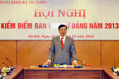 Ban Cán sự Đảng Bộ Tài chính họp kiểm điểm theo Nghị quyết Trung ương 4