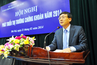 Hội nghị triển khai nhiệm vụ phát triển thị trường chứng khoán 2014 
