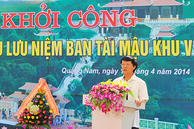 Khởi công xây dựng Khu lưu niệm Ban Tài mậu Khu V tỉnh Quảng Nam
