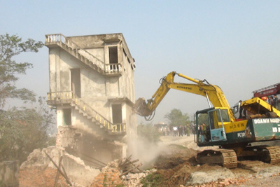 Gây cản trở việc thu hồi đất, giải phóng mặt bằng bị phạt nặng
