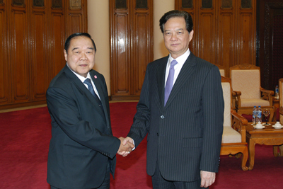 Thủ tướng Nguyễn Tấn Dũng Tiếp Đại tướng Prawit Wongsuwon Thủ tướng Nguyễn Tấn Dũng Tiếp Đại tướng Prawit Wongsuwon