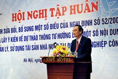 Hội nghị tập huấn Nghị định sửa đổi, bổ sung Nghị định 52/2009/NĐ-CP