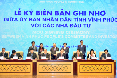 Thủ tướng đánh giá cao tốc độ phát triển nhanh của tỉnh Vĩnh Phúc 