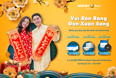 “Vui Rộn Ràng - Đón Xuân Sang” cùng BAOVIET Bank