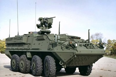 Thiết giáp Stryker Mỹ xuất hiện sát biên giới Belarus
