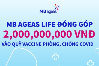 MB Ageas Life ủng hộ 2 tỷ đồng cho Quỹ vắc xin phòng, chống Covid-19
