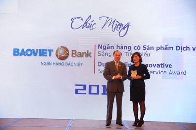 BAOVIET Bank nhận giải thưởng ngân hàng có sản phẩm dịch vụ sáng tạo tiêu biểu năm 2018