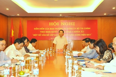 Ban Thường vụ Đảng ủy Bộ Tài chính kiểm điểm theo Nghị quyết Trung ương 4, khoá XI