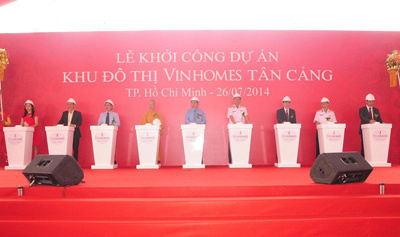 Vingroup khởi công siêu dự án khu đô thị Vinhomes Tân Cảng