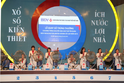 BIDV tổ chức lễ quay số xác định khách hàng trúng thưởng chương trình du lịch Anh quốc