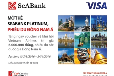 Khuyến mãi lớn dành cho chủ thẻ SeABank Platinum