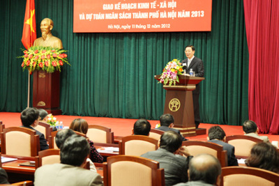 TP. Hà Nội: Giao dự toán thu – chi NSNN năm 2013