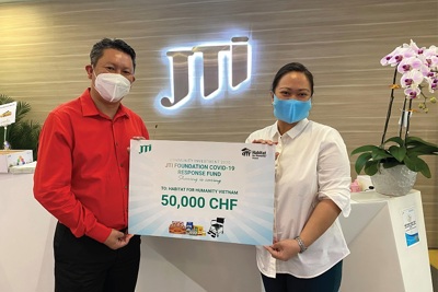 Quỹ JTI Foundation ủng hộ gần 1.2 tỷ đồng phòng chống dịch COVID-19 tại Việt Nam