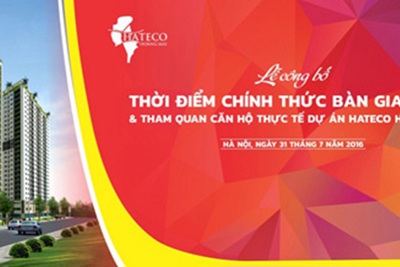 Hateco Hoàng Mai công bố chính thức thời điểm bàn giao nhà