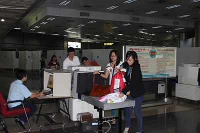 Hệ thống một cửa hàng không tại Nội Bài thông suốt 