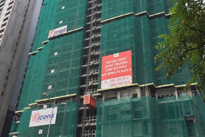 Mỹ Đình Plaza 2 ghi điểm nhờ tiến độ xây dựng vượt trội