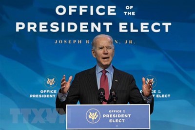 Tổng thống đắc cử Joe Biden cam kết gói hỗ trợ kinh tế 1.900 tỷ USD