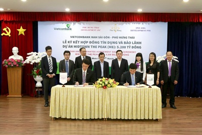 Vietcombank Nam Sài Gòn bảo lãnh 5.200 tỷ đồng cho Dự án Midtown The peak của Phú Mỹ Hưng