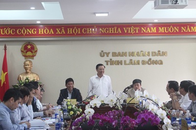  Bộ trưởng Bộ Tài chính Đinh Tiến Dũng làm việc tại Lâm Đồng