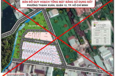  TP. Hồ Chí Minh: Cảnh báo "lừa đảo" tại 10 khu đất phân lô bán nền trái phép ở quận 12 