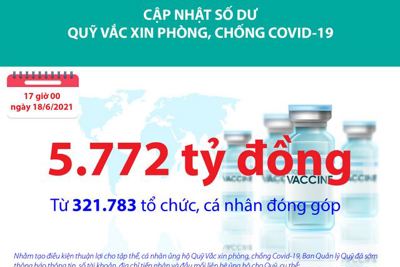 Quỹ Vắc xin phòng, chống Covid-19 đã tiếp nhận ủng hộ 5.772 tỷ đồng