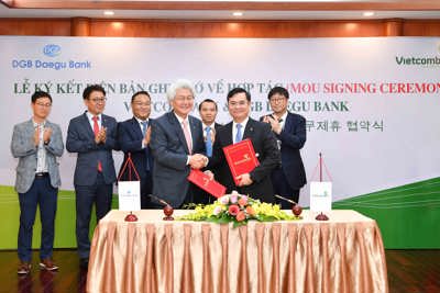 Vietcombank và DGB Daegu Bank ký kết Biên bản ghi nhớ hợp tác