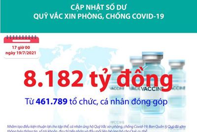 [Infographics] Quỹ Vắc xin phòng, chống Covid-19 đã tiếp nhận ủng hộ 8.182 tỷ đồng