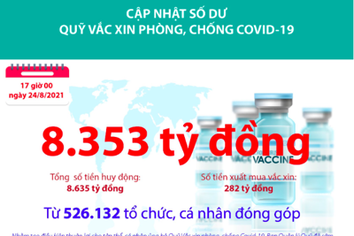 [Infographics] Quỹ Vắc xin phòng, chống COVID-19 còn dư 8.353 tỷ đồng