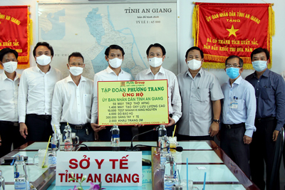 Phương Trang trao tặng trang thiết bị y tế phòng, chống dịch COVID-19 cho An Giang trị giá hơn 50 tỷ đồng