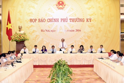 Văn phòng Chính phủ họp báo Chính phủ thường kỳ tháng 5/2016
